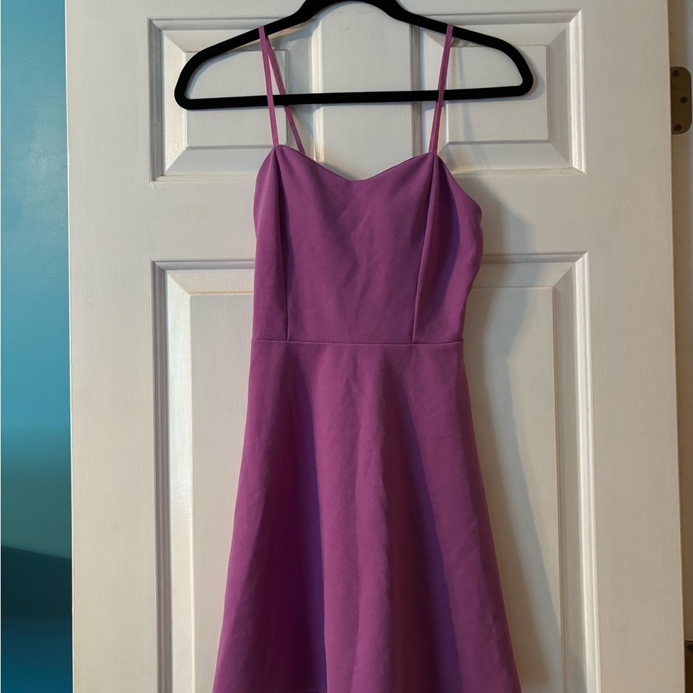 Purple Spaghetti Strap Dress